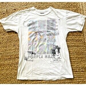 RARE Jimi Hendrix "Reverse Print" T-Shirt Size Small Purple Haze Stone Free